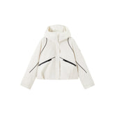 Women's Spliced Parka Puffer Jacket